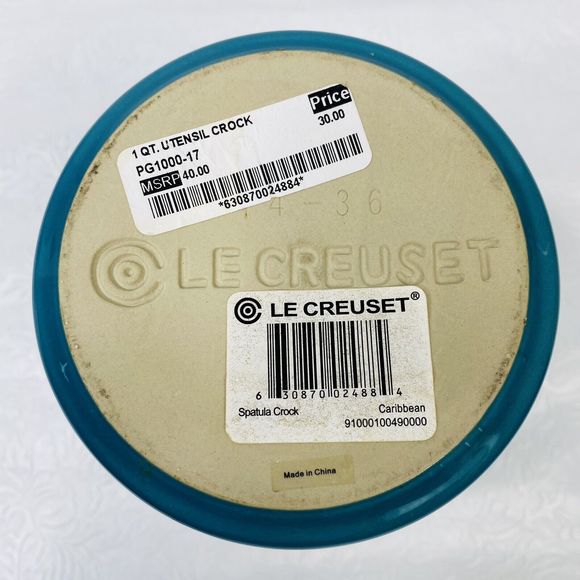 Le Creuset 1 Qt Utensil Holder Caribbean Ombre Blue - Picture 7 of 7